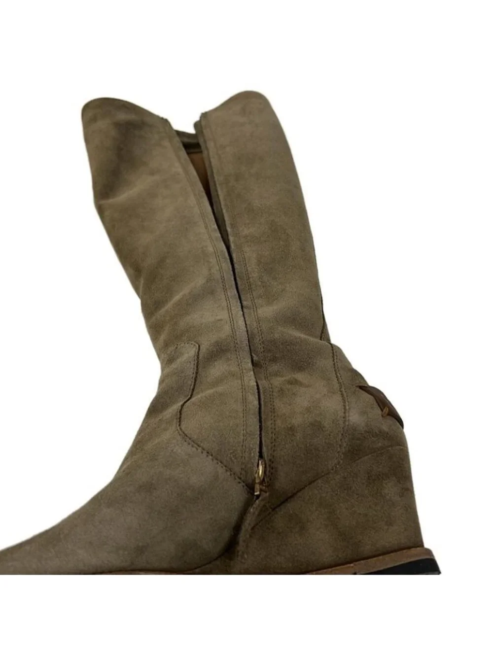 Fendi Long Boots 36 Gray Beige Grey-beige - Picture 5 of 8